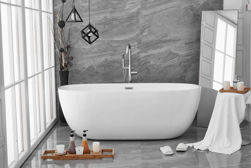 media image for allegra 70 soaking roll top bathtub by elegant furniture bt10770gw 9 243