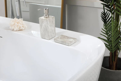 product image for calum 67 soaking bathtub by elegant furniture bt10567gw 15 59
