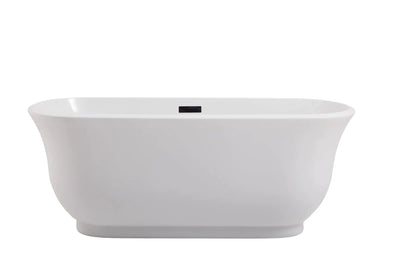 product image of coralie 59 soaking bathtub by elegant furniture bt10259gw 1 573