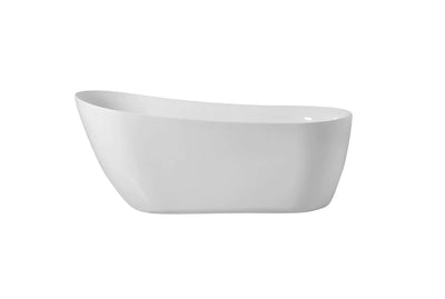 product image of chantal 70 soaking single slipper bathtub by elegant furniture bt10870gw 1 561