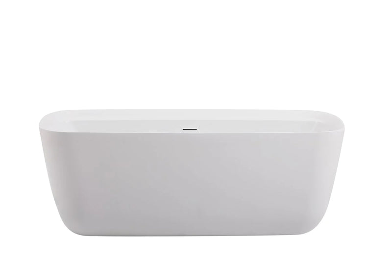media image for calum 67 soaking bathtub by elegant furniture bt10567gw 1 279