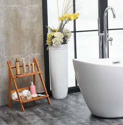 product image for ines 54 soaking double slipper bathtub by elegant furniture bt10354gw 14 52
