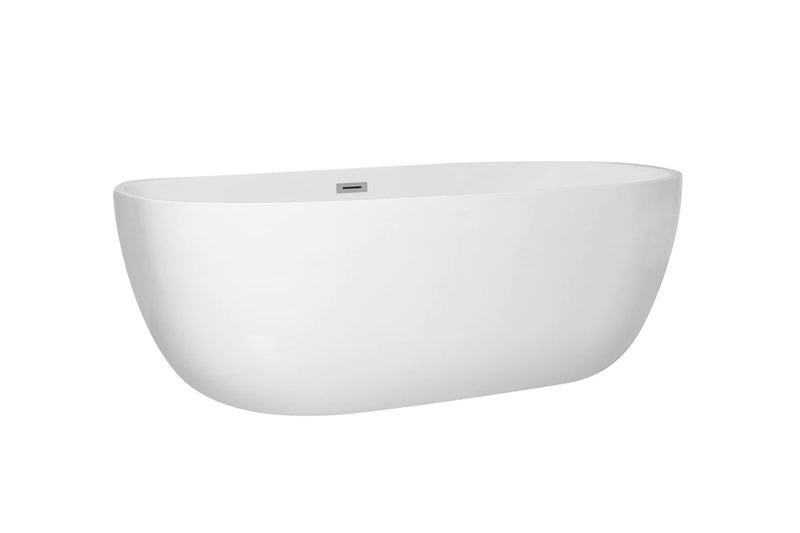 media image for allegra 70 soaking roll top bathtub by elegant furniture bt10770gw 2 215