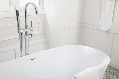 product image for coralie 59 soaking bathtub by elegant furniture bt10259gw 13 34