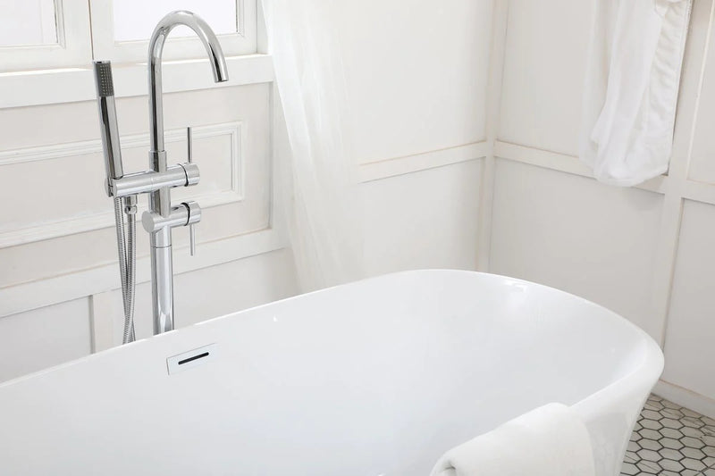 media image for coralie 59 soaking bathtub by elegant furniture bt10259gw 13 278