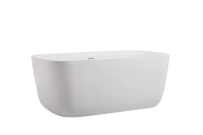 media image for calum 59 soaking bathtub by elegant furniture bt10559gw 2 260