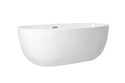 product image for allegra 67 soaking roll top bathtub by elegant furniture bt10767gw 2 96