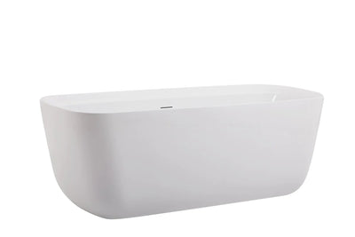 product image for calum 67 soaking bathtub by elegant furniture bt10567gw 2 88