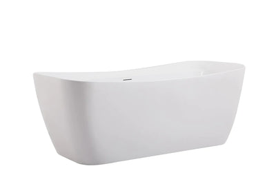 product image for harrieta 67 soaking bathtub by elegant furniture bt10467gw 2 93