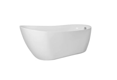 product image for chantal 70 soaking single slipper bathtub by elegant furniture bt10870gw 2 38