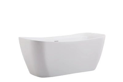 product image for harrieta 59 soaking bathtub by elegant furniture bt10459gw 2 91