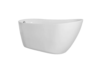 product image for chantal 54 soaking single slipper bathtub by elegant furniture bt10854gw 2 77