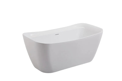 product image for harrieta 59 soaking bathtub by elegant furniture bt10459gw 3 78