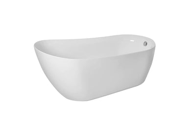 product image for chantal 70 soaking single slipper bathtub by elegant furniture bt10870gw 3 66
