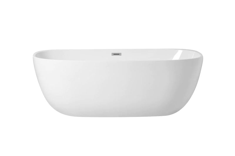 media image for allegra 70 soaking roll top bathtub by elegant furniture bt10770gw 1 258