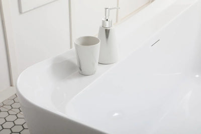 product image for harrieta 59 soaking bathtub by elegant furniture bt10459gw 15 74