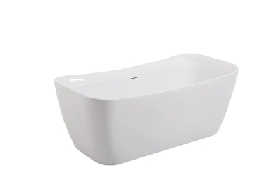 product image for harrieta 67 soaking bathtub by elegant furniture bt10467gw 3 26