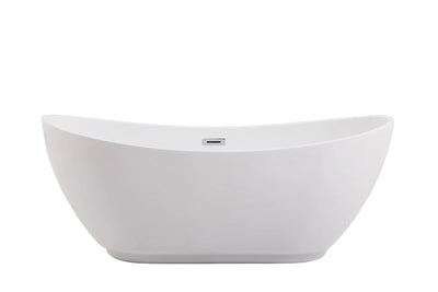 product image for ines 62 soaking bathtub by elegant furniture bt10362gw 1 16