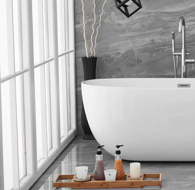 product image for allegra 67 soaking roll top bathtub by elegant furniture bt10767gw 13 67