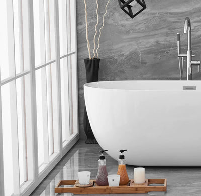 product image for allegra 67 soaking roll top bathtub by elegant furniture bt10767gw 13 87