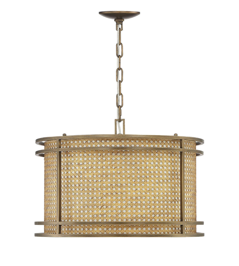 media image for Tailor Cane And Brass Pendant Chandelier By Lumanity 2 227