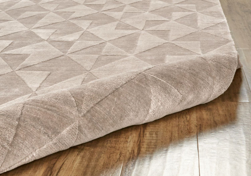 media image for Savona Hand Woven Metallic Taupe Rug by BD Fine Roll Image 1 291