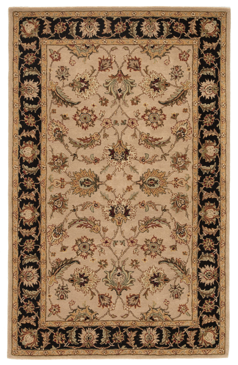 media image for my02 selene handmade floral beige black area rug design by jaipur 1 266