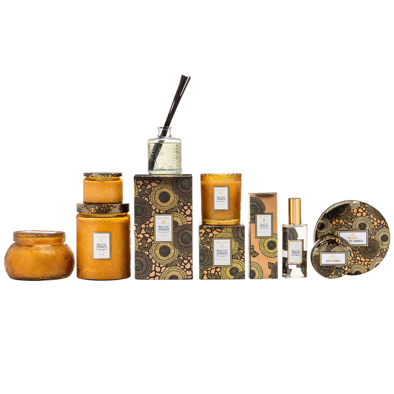 media image for Petite Decorative Tin Candle in Baltic Amber design by Voluspa 249
