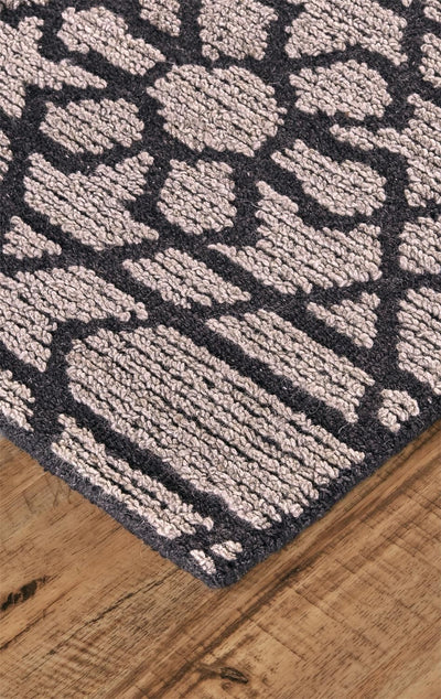 product image for Palatez Hand Tufted Gray and Black Rug by BD Fine Corner Image 1 93