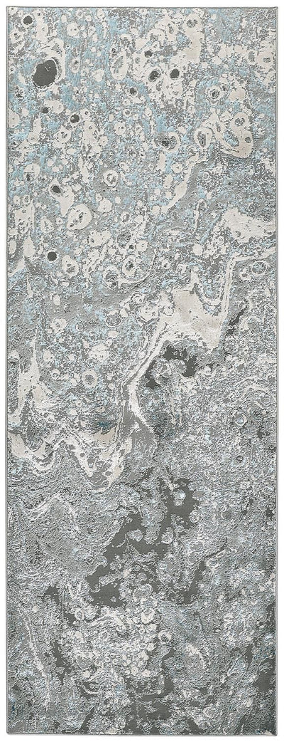 product image for Aurelian Silver and Blue Rug by BD Fine Flatshot Image 1 38
