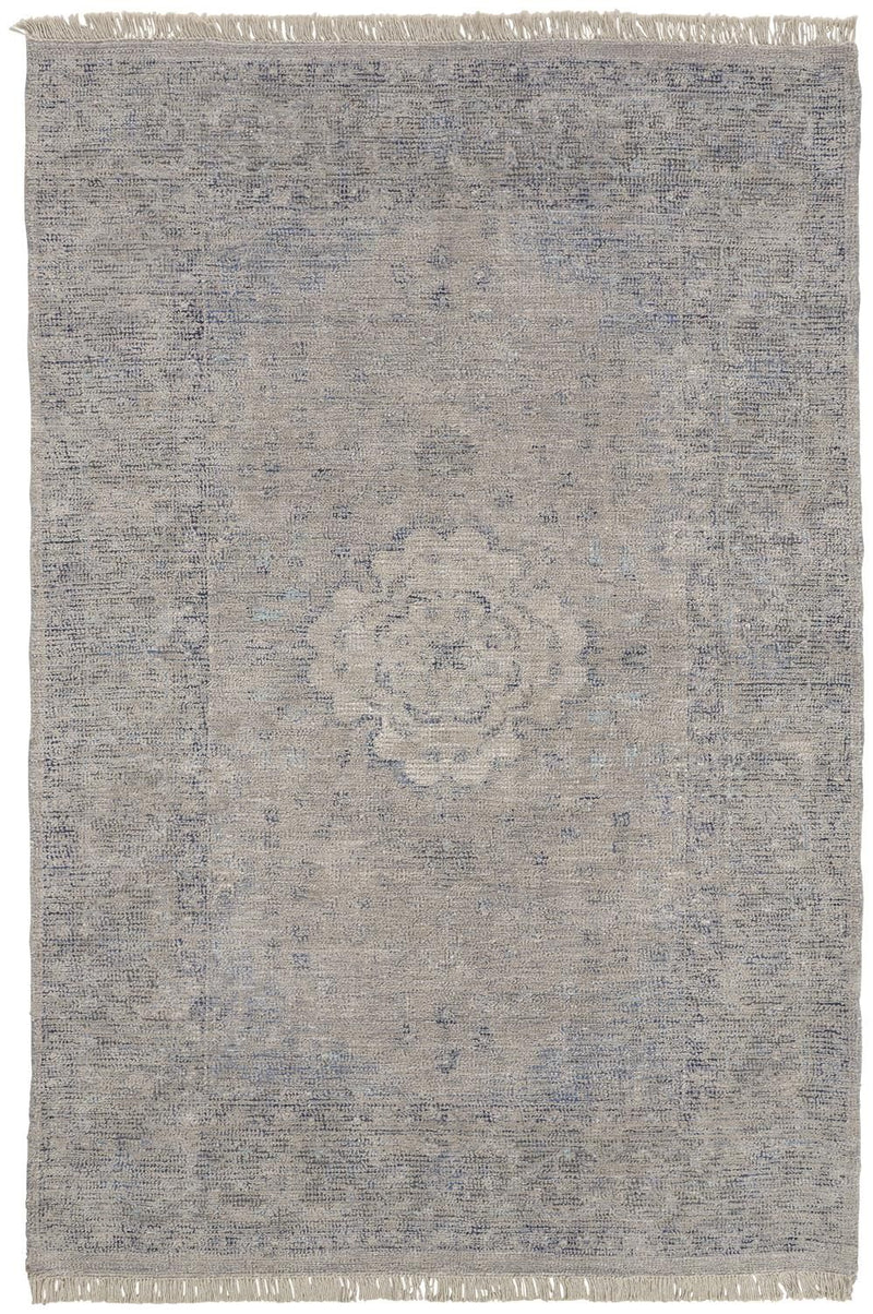 media image for Ramey Hand Woven Gray and Blue Rug by BD Fine Flatshot Image 1 272