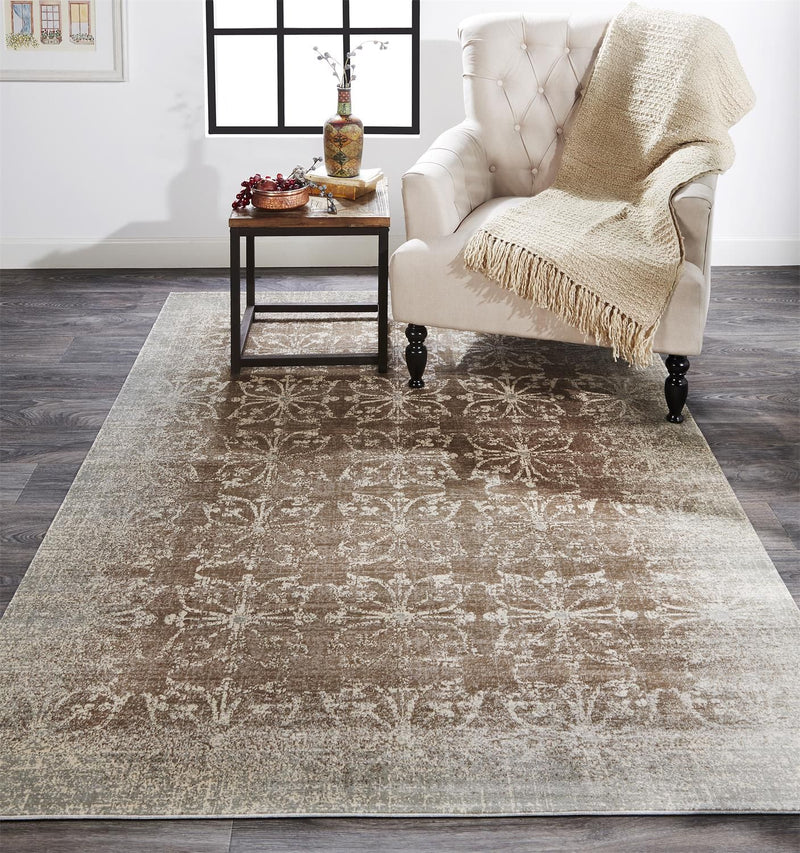 media image for Margaux Gray and Cream Rug by BD Fine Roomscene Image 1 222