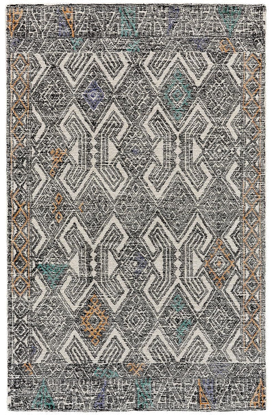 product image of Binada Hand Tufted Black and Ivory Rug by BD Fine Flatshot Image 1 527