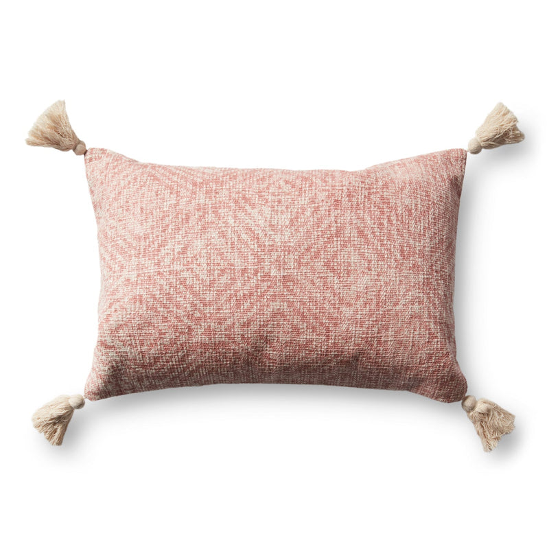 media image for Hand Woven Pink Pillow - Cover + Down Insert - Open Box 1 238