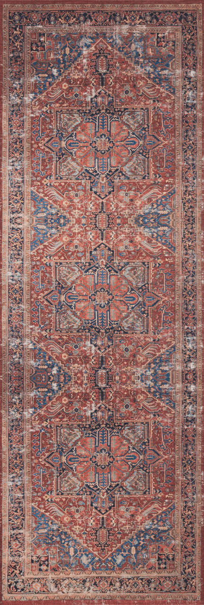 product image for Lucca Power Loomed Red / Blue Rug Alternate Image 21 81