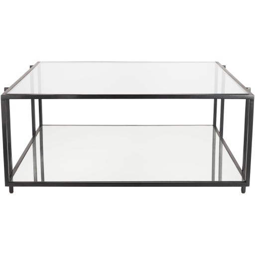 media image for Alecsa Chrome Coffee Table Front Image 227
