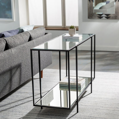 product image for Alecsa Chrome Console Table Roomscene Image 43