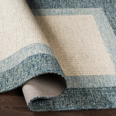 product image for Elena Wool Blue Rug Fold Image 7