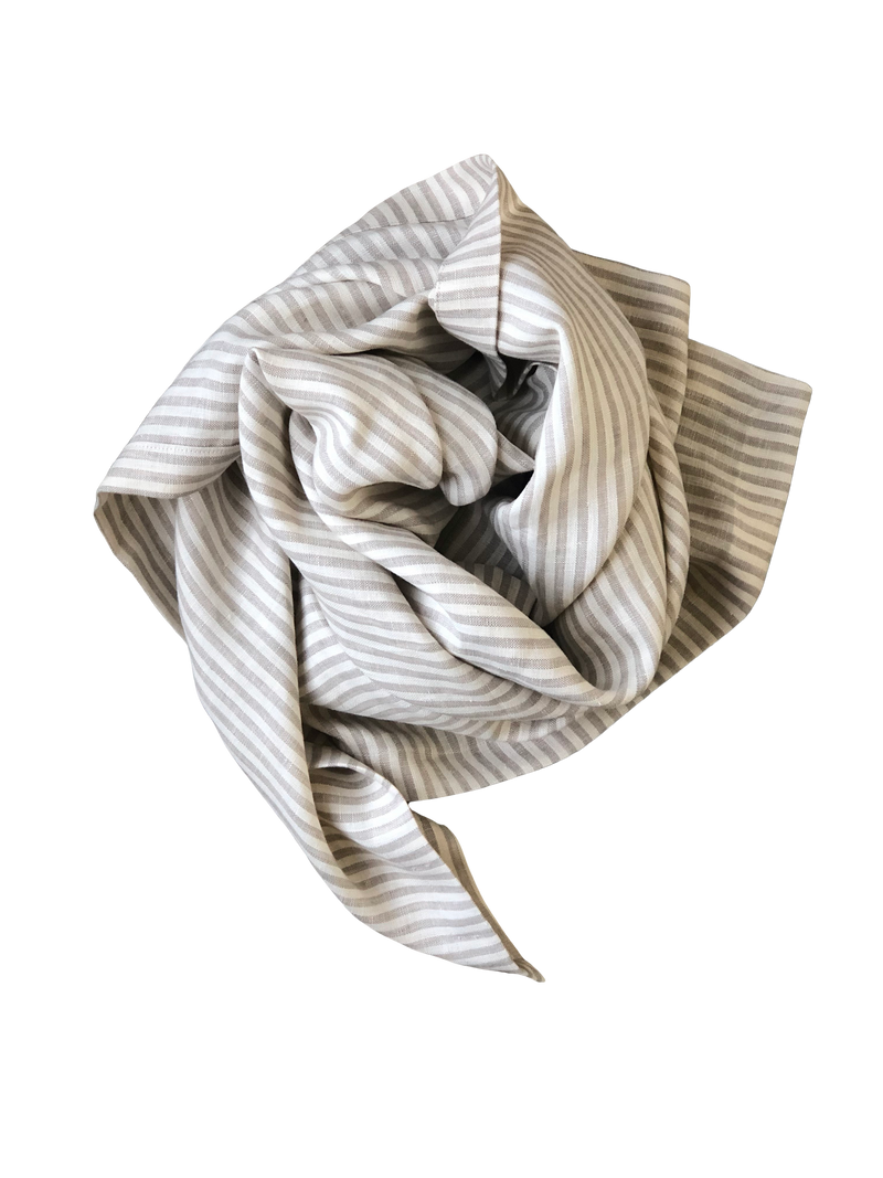 media image for linen swaddle blanket in earth stripe 1 213