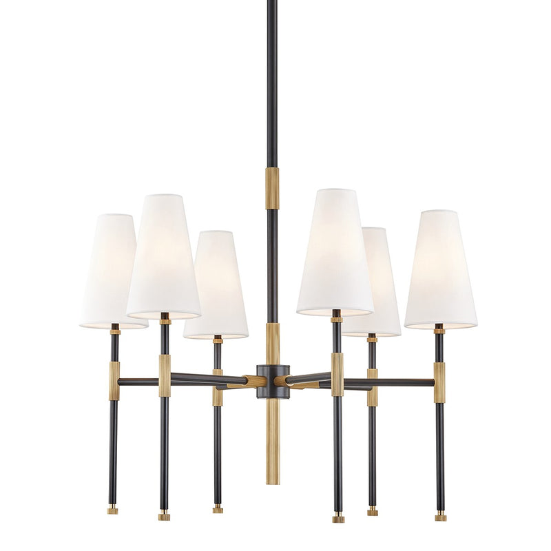 media image for bowery 6 light chandelier design by hudson valley 1 294