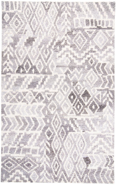 product image of Palatez Hand Tufted Gray and White Rug by BD Fine Flatshot Image 1 535