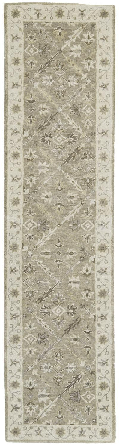 product image for Botticino Hand Tufted Green and Beige Rug by BD Fine Flatshot Image 1 43