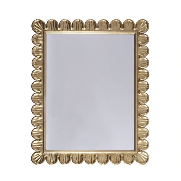 media image for eliza mirror w scalloped edge frame in gold leaf design by bd studio 1 262
