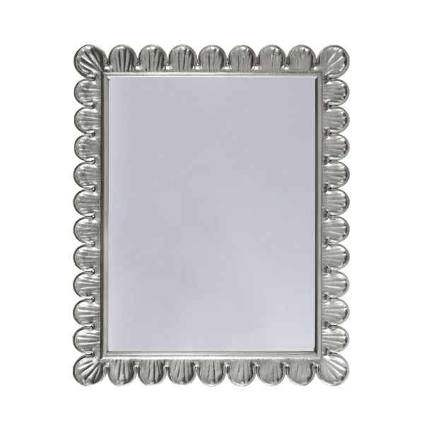media image for eliza mirror w scalloped edge frame in silver leaf design by bd studio 1 279