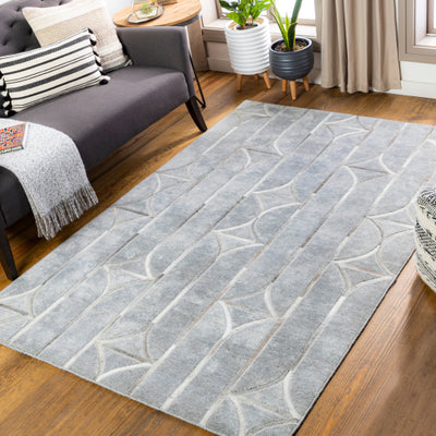 product image for Eloquent Viscose Grey Rug Roomscene Image 59