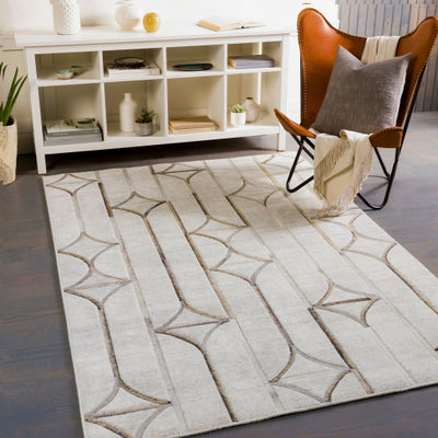 product image for Eloquent Viscose Ivory Rug Roomscene Image 53