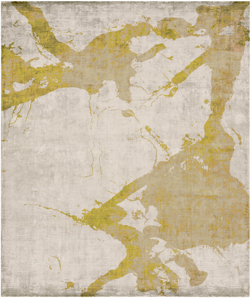 media image for Eastern Side of Nanjing Hand Knotted Rug in Yellow design by Second Studio 299