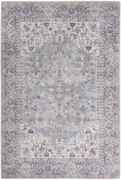 product image for Nicole Curtis Machine Washable Series Grey Vintage Rug By Nicole Curtis Nsn 099446164674 1 13