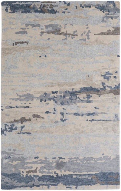 product image of Calista Hand-Tufted Abstract Ivory Sand/Ice Blue Rug 1 515