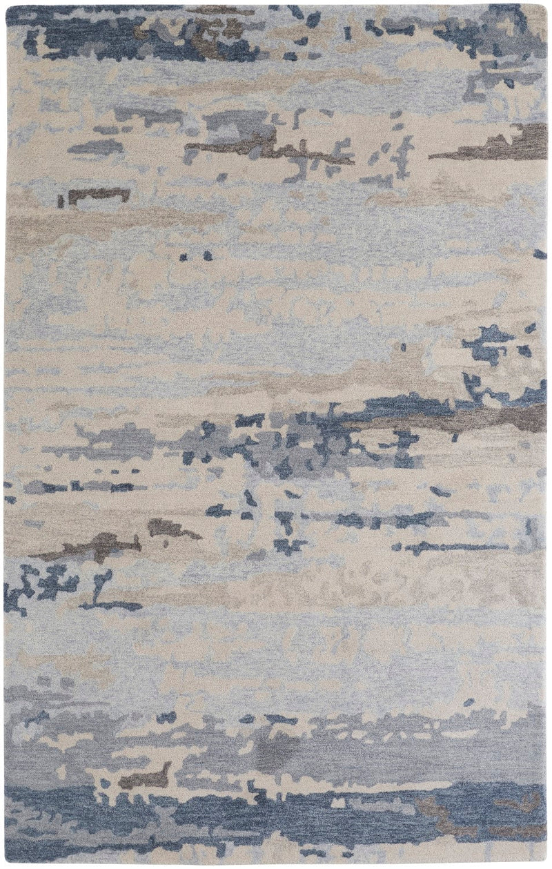 media image for Calista Hand-Tufted Abstract Ivory Sand/Ice Blue Rug 1 273